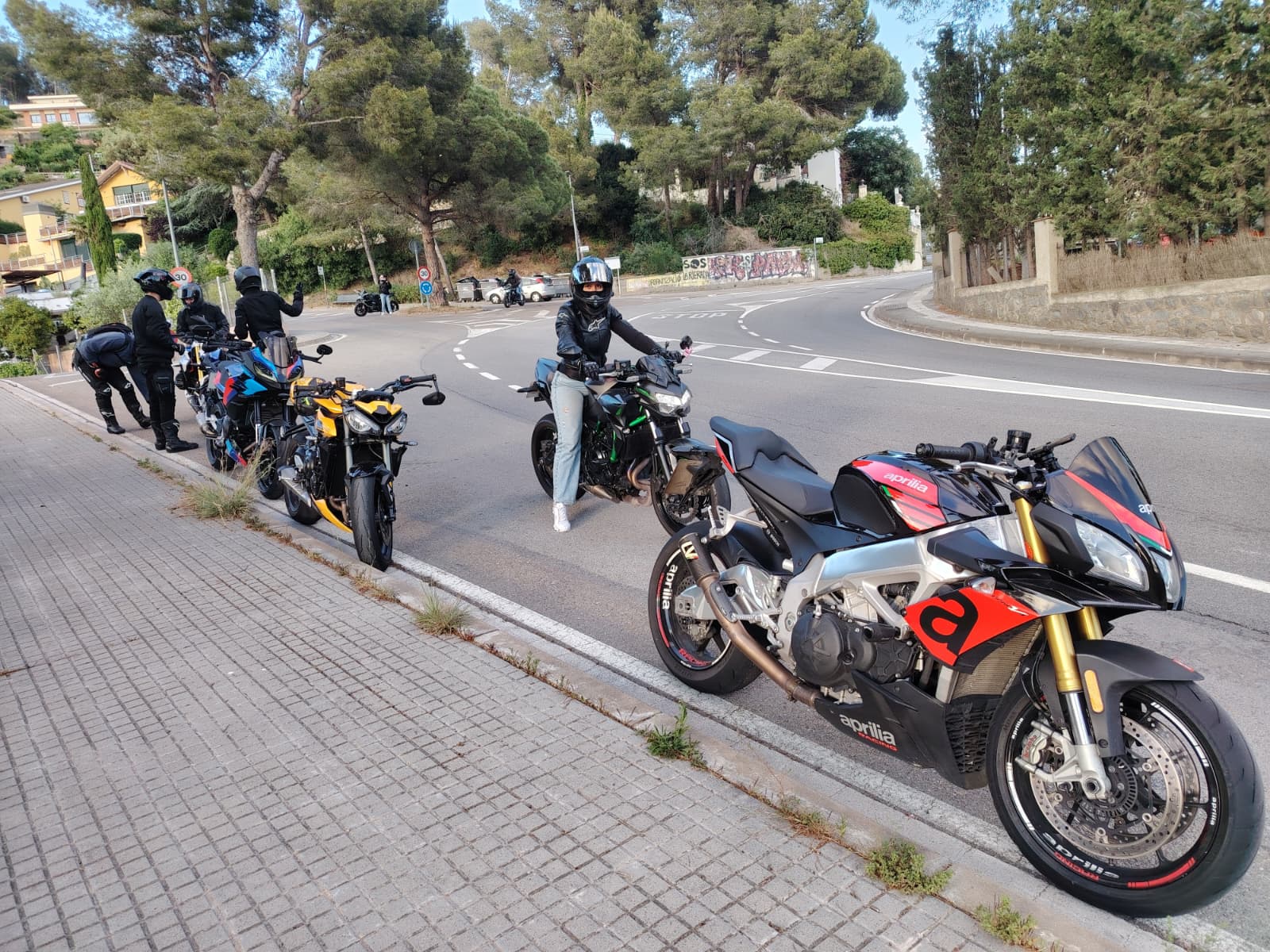 Salida KM0 Riders hacia Tibidabo