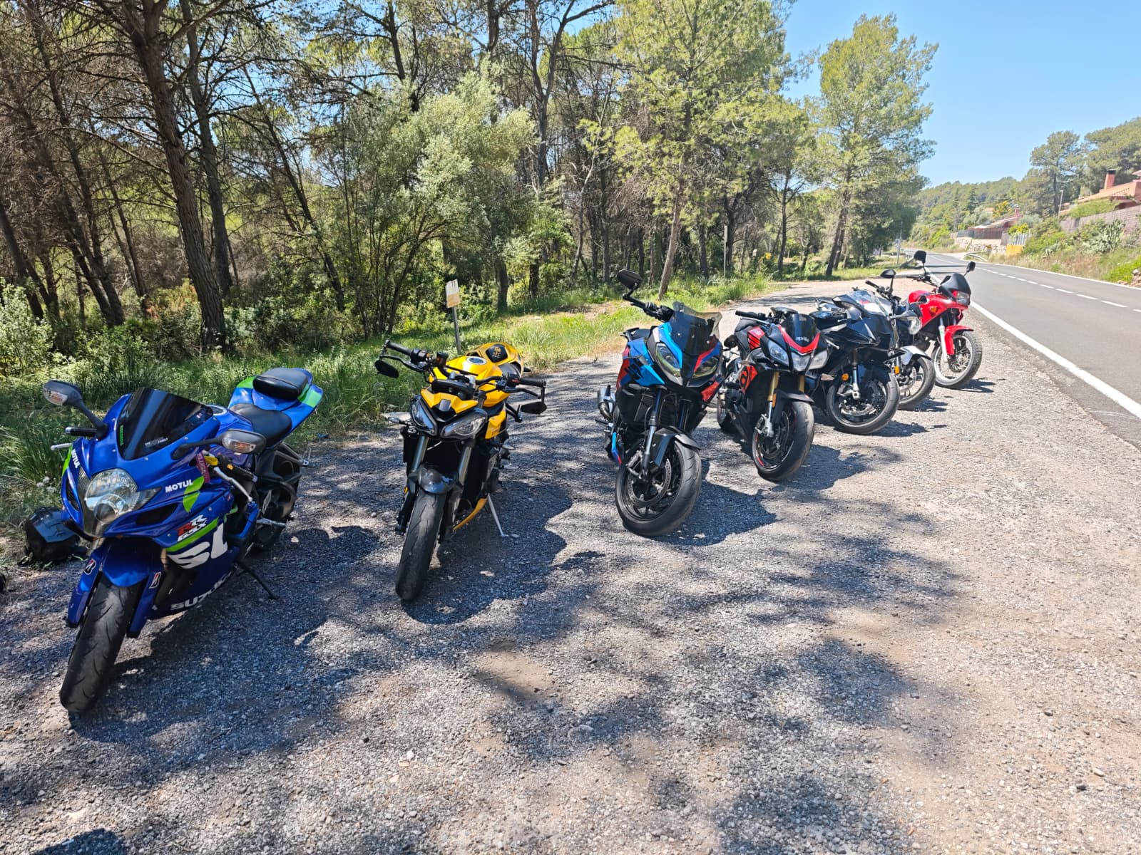Moto en la ruta Martorell - Gava